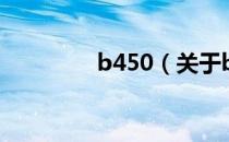 b450（关于b450的介绍）