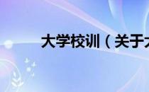 大学校训（关于大学校训的介绍）