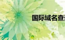 国际域名查询 国际域名