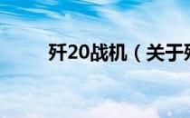 歼20战机（关于歼20战机的介绍）