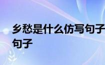 乡愁是什么仿写句子排比句 乡愁是什么仿写句子