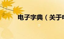 电子字典（关于电子字典的介绍）