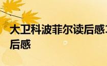 大卫科波菲尔读后感1000字 大卫科波菲尔读后感