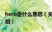 hero是什么意思（关于hero是什么意思的介绍）