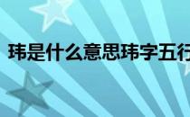 玮是什么意思玮字五行属什么 玮是什么意思