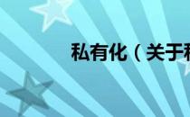 私有化（关于私有化的介绍）