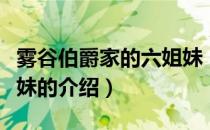 雾谷伯爵家的六姐妹（关于雾谷伯爵家的六姐妹的介绍）