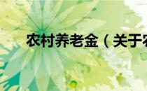 农村养老金（关于农村养老金的介绍）