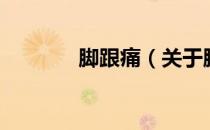 脚跟痛（关于脚跟痛的介绍）