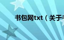 书包网txt（关于书包网txt的介绍）