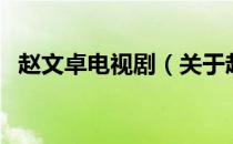 赵文卓电视剧（关于赵文卓电视剧的介绍）