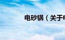 电砂锅（关于电砂锅的介绍）