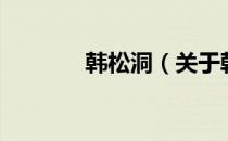 韩松洞（关于韩松洞的介绍）