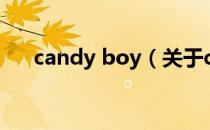 candy boy（关于candy boy的介绍）