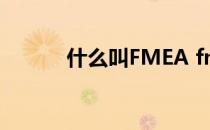 什么叫FMEA fmea是什么意思