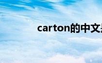 carton的中文是什么 carton