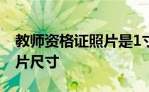 教师资格证照片是1寸还是2寸 教师资格证照片尺寸