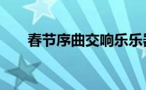 春节序曲交响乐乐器 春节序曲交响乐