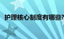 护理核心制度有哪些? 护理核心制度有哪些