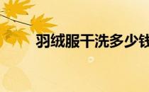 羽绒服干洗多少钱一次 羽绒服干洗