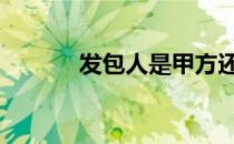 发包人是甲方还是乙方 发包人