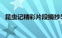 昆虫记精彩片段摘抄50字 昆虫记精彩片段