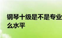 钢琴十级是不是专业入门水平 钢琴十级是什么水平