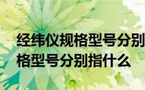 经纬仪规格型号分别指什么和什么 经纬仪规格型号分别指什么