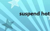 suspend hotkeys什么意思