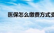 医保怎么缴费方式支付宝 医保怎么缴费