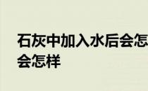 石灰中加入水后会怎样变化 石灰中加入水后会怎样