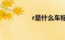 r是什么车标 r是什么车