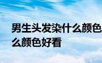 男生头发染什么颜色好看图片 男生头发染什么颜色好看