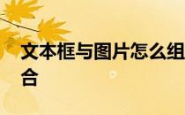 文本框与图片怎么组合 文本框和图片怎么组合
