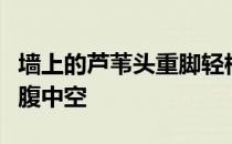 墙上的芦苇头重脚轻根底浅山间竹笋嘴尖皮厚腹中空