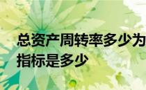 总资产周转率多少为正常 总资产周转率正常指标是多少