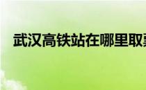 武汉高铁站在哪里取票 武汉高铁站在哪里