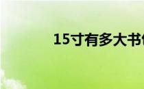15寸有多大书包 15寸有多大