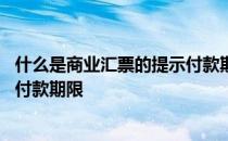 什么是商业汇票的提示付款期限最长 什么是商业汇票的提示付款期限