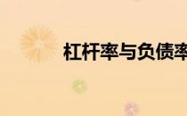 杠杆率与负债率的区别 杠杆率