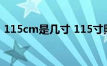 115cm是几寸 115寸照片尺寸分别是多大啊