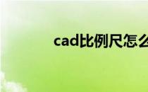 cad比例尺怎么看 cad比例尺