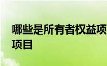 哪些是所有者权益项目 所有者权益包含哪些项目