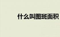 什么叫图斑面积 什么是图斑面积