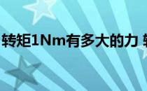 转矩1Nm有多大的力 转矩1mNm是多少NM