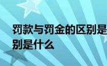 罚款与罚金的区别是什么呢 罚款与罚金的区别是什么