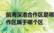 前海深港合作区是哪个区 深圳市前海深港合作区属于哪个区