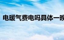 电暖气费电吗具体一晚上多少钱 电暖气费电