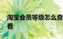 淘宝会员等级怎么查看 淘宝会员等级在哪里看