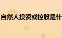 自然人投资或控股是什么意思有限公司分公司